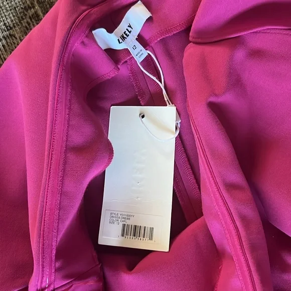 LIKELY Driggs Dress Fuchsia Pink Strapless
Cocktail Dressy Size 12 NWT - Picture 5 of 6